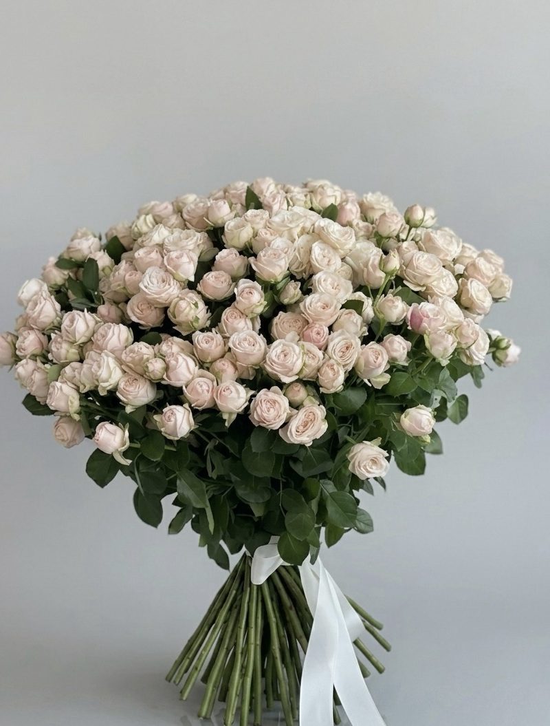 10 Stem White Baby Rose
