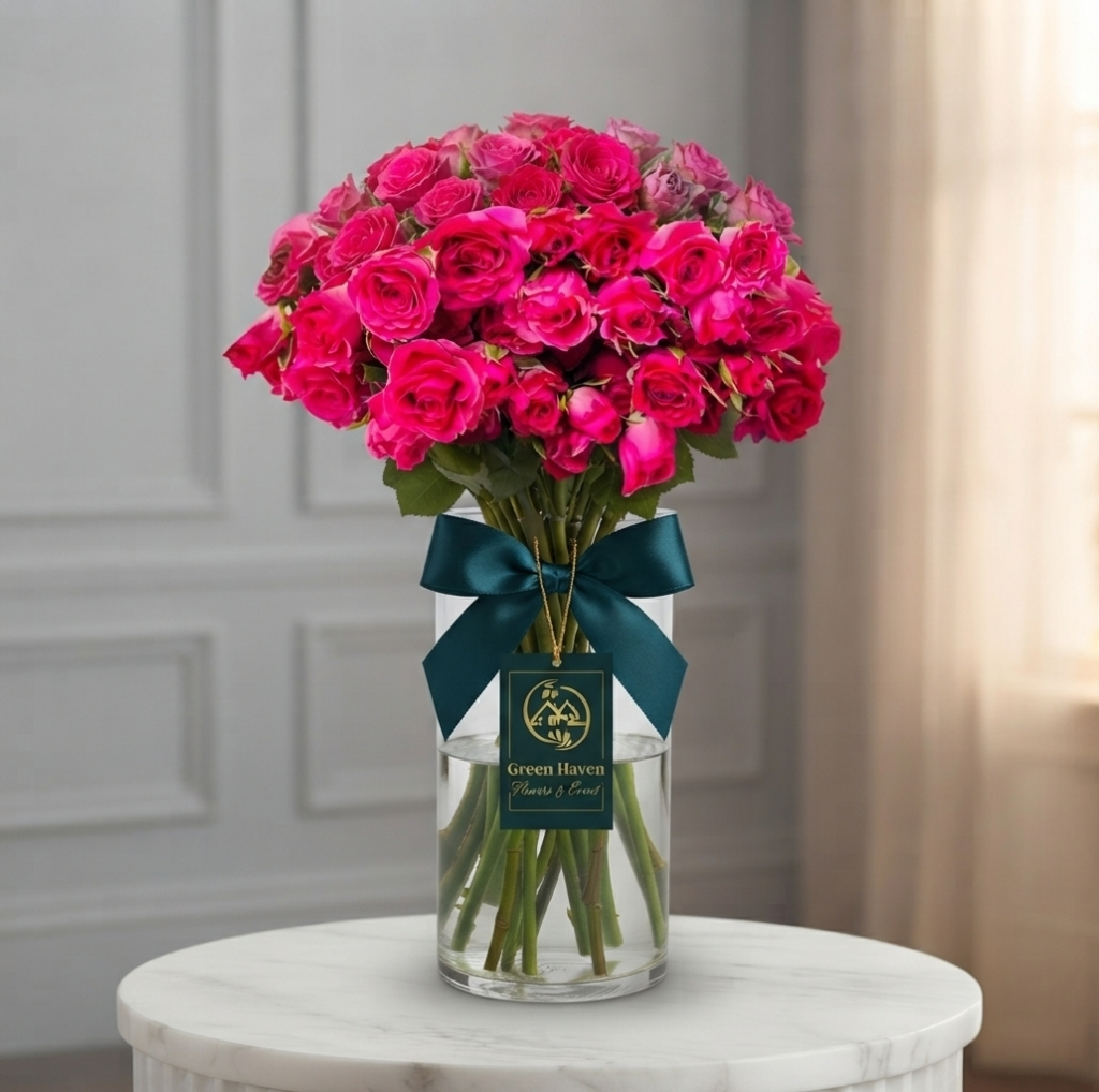 Fuchsia Pink Baby Rose