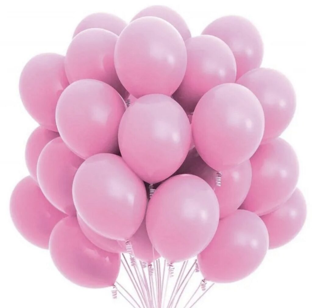 Pink Balloon 10 Pieces -Helium filled