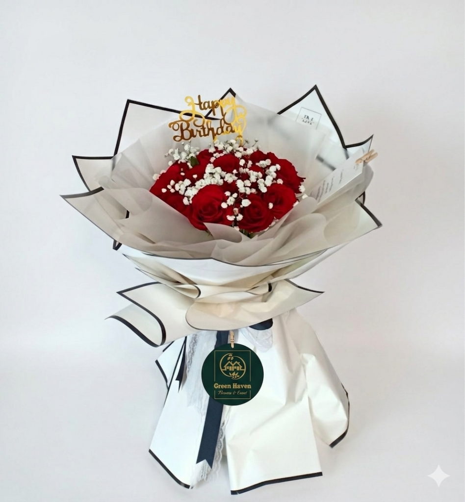 The Crimson Celebration Bouquet
