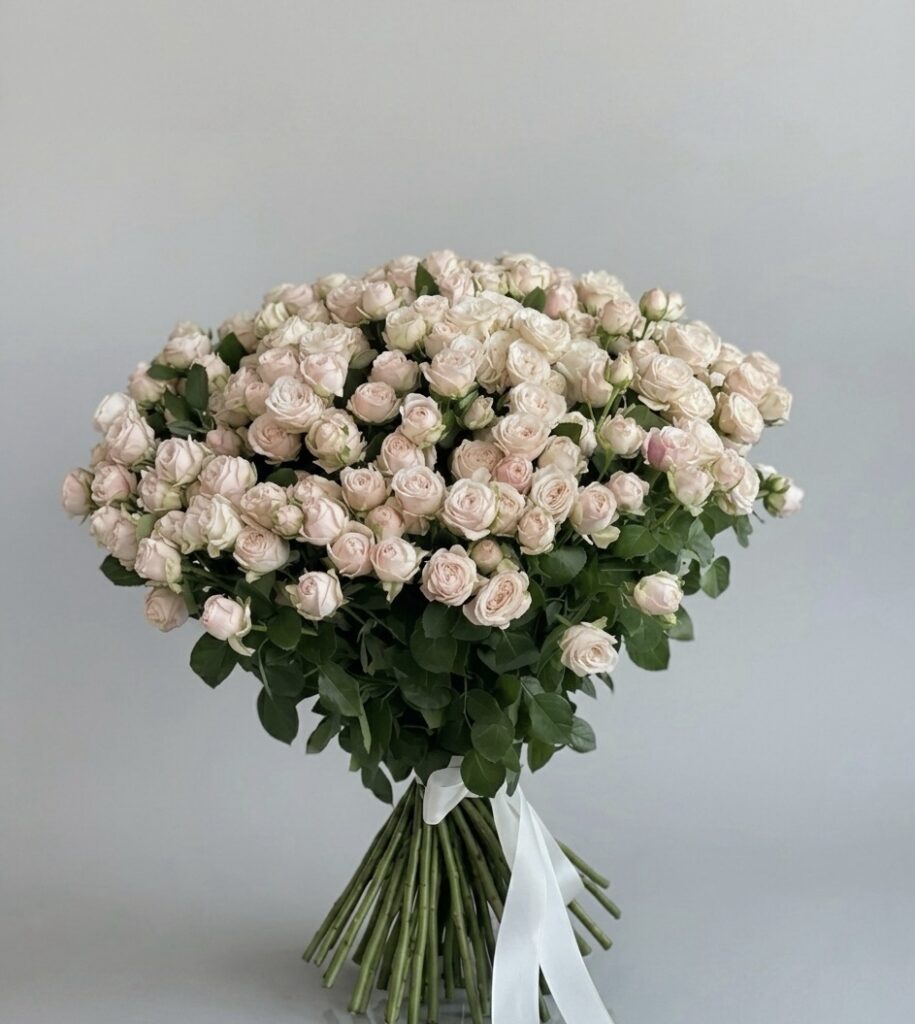 10 Stem White Baby Rose