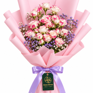 Pink Bliss Spray Rose Bouquet