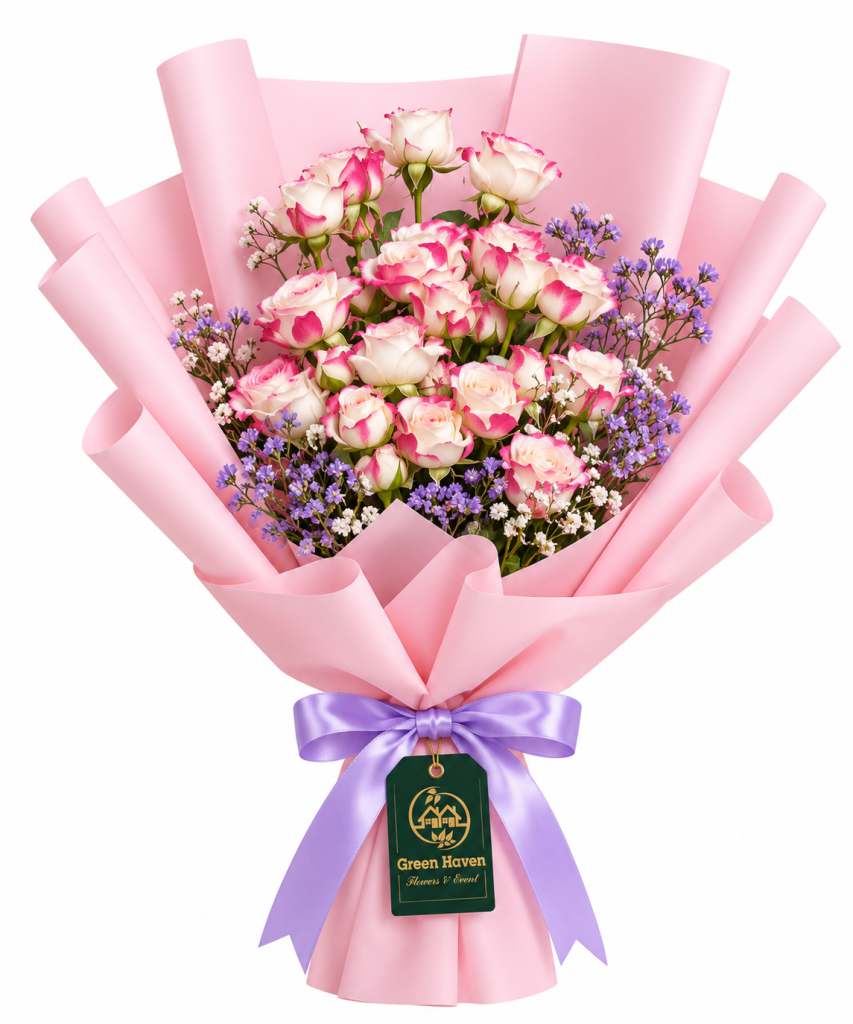 Pink Bliss Spray Rose Bouquet