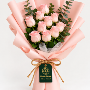 Blush Harmony Pink Rose Bouquet