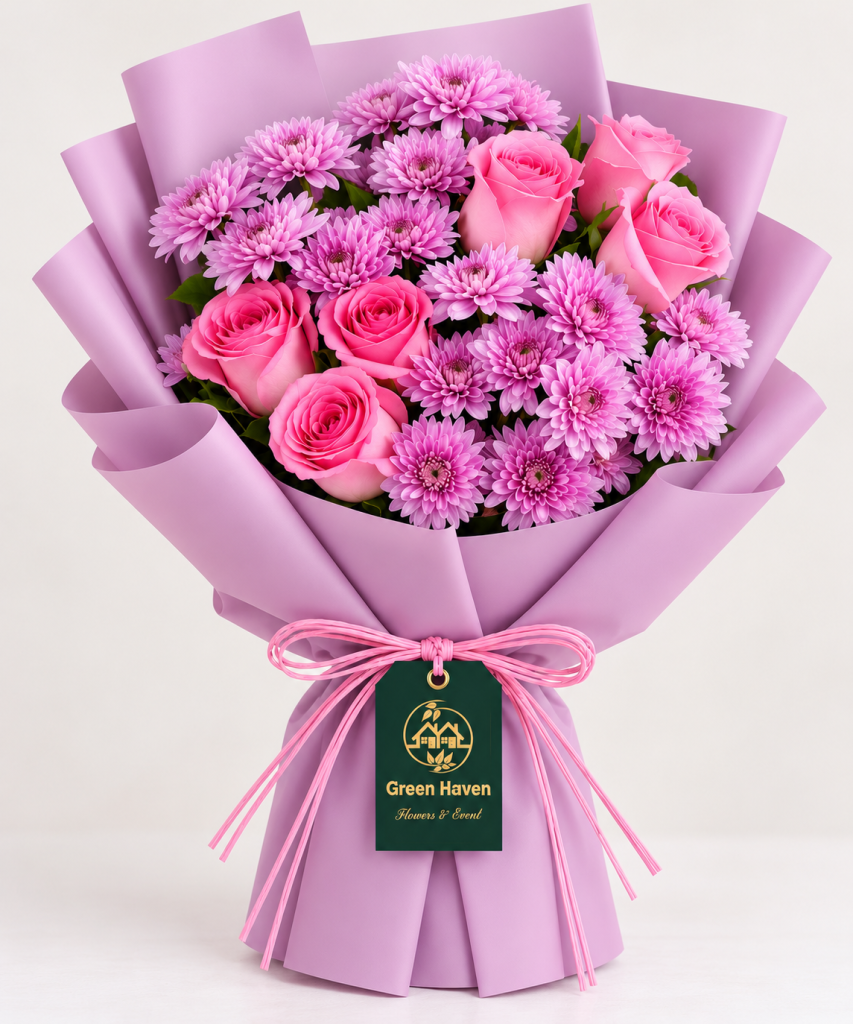 Pink Blossom Charm Bouquet