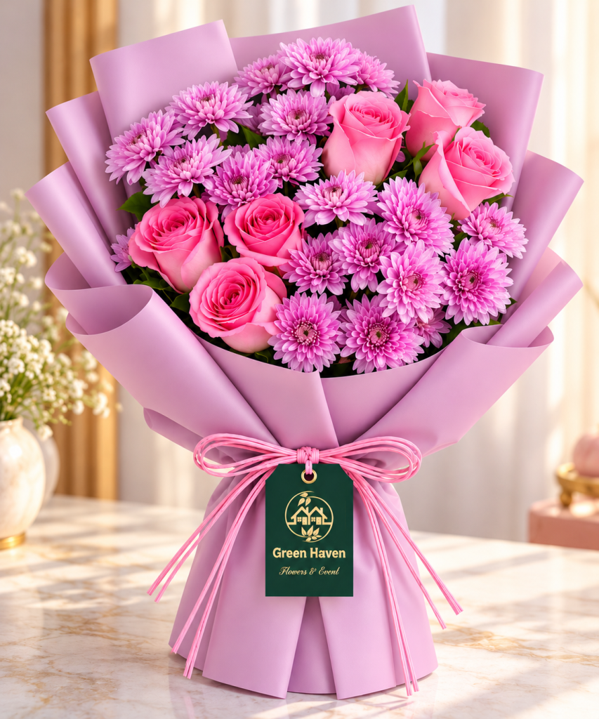 Pink Blossom Charm Bouquet