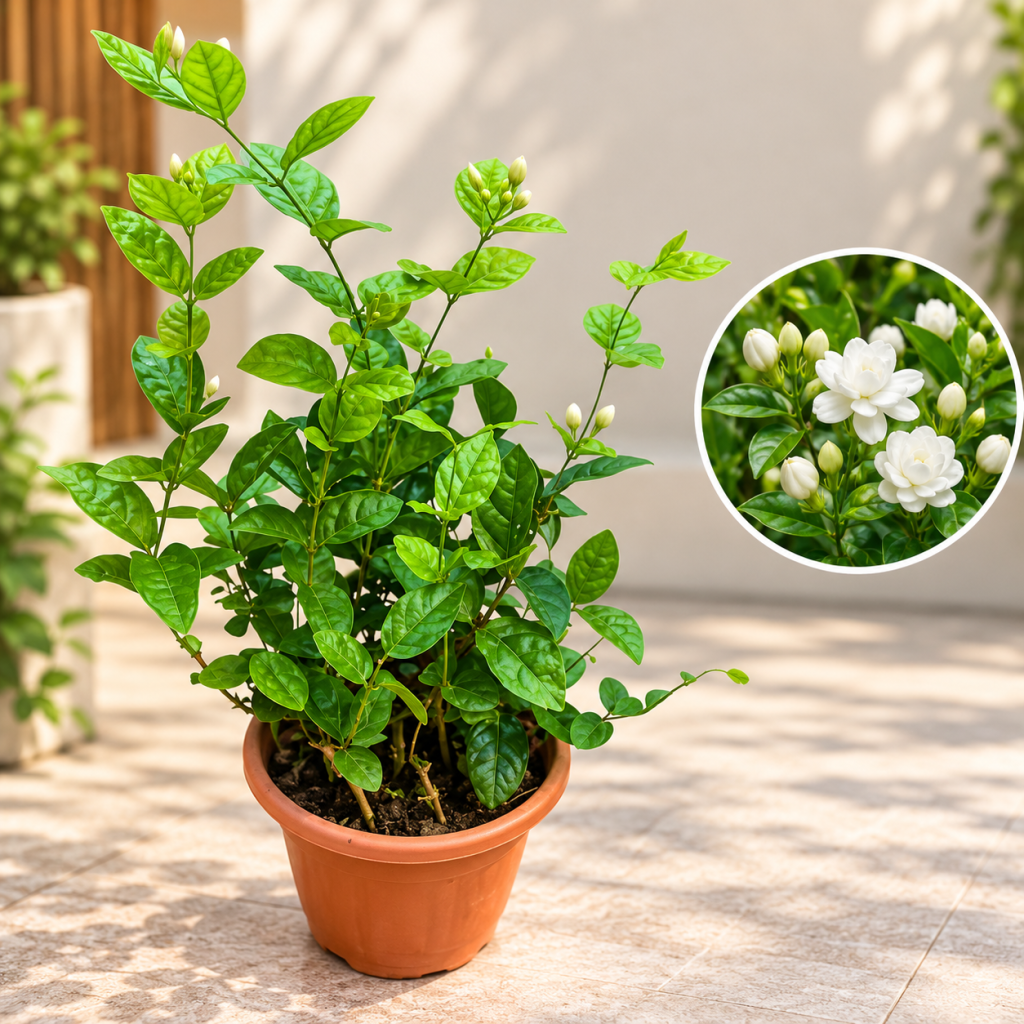 Arabian Jasmine (Mogra) – White Flowering Plant