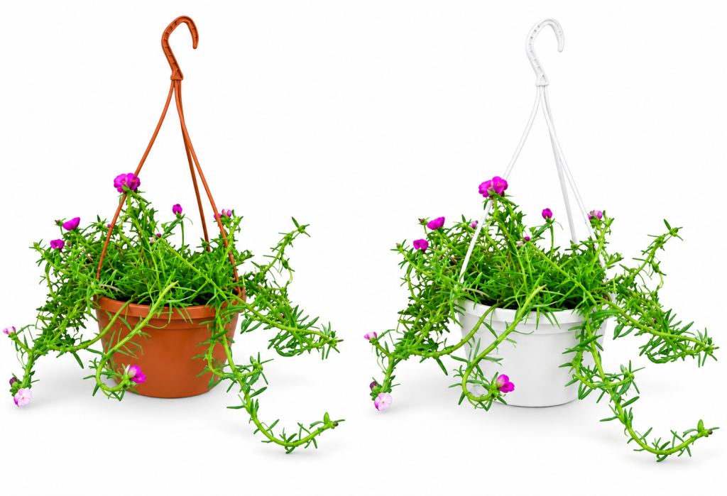 Pink Portulaca Hanging Basket (1 Peace)