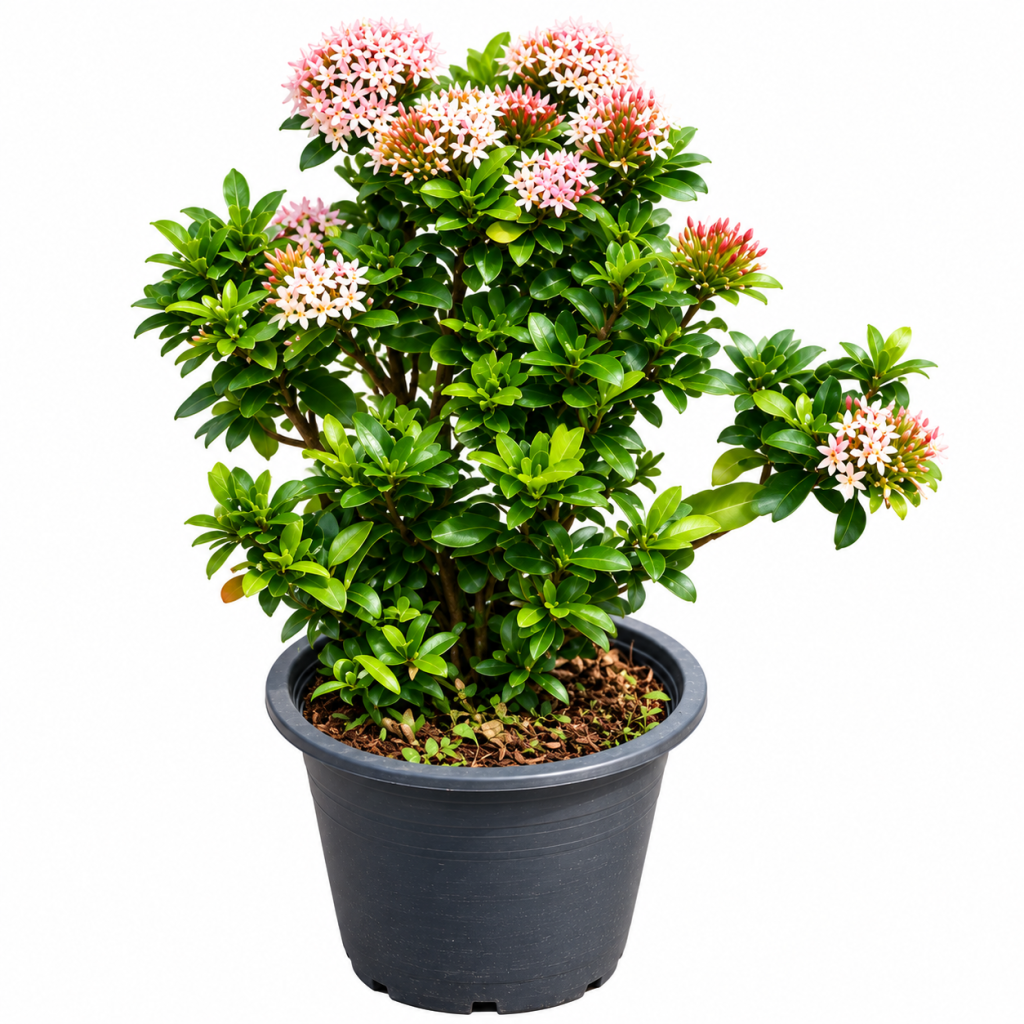 Light Pink Ixora Flowering Plant