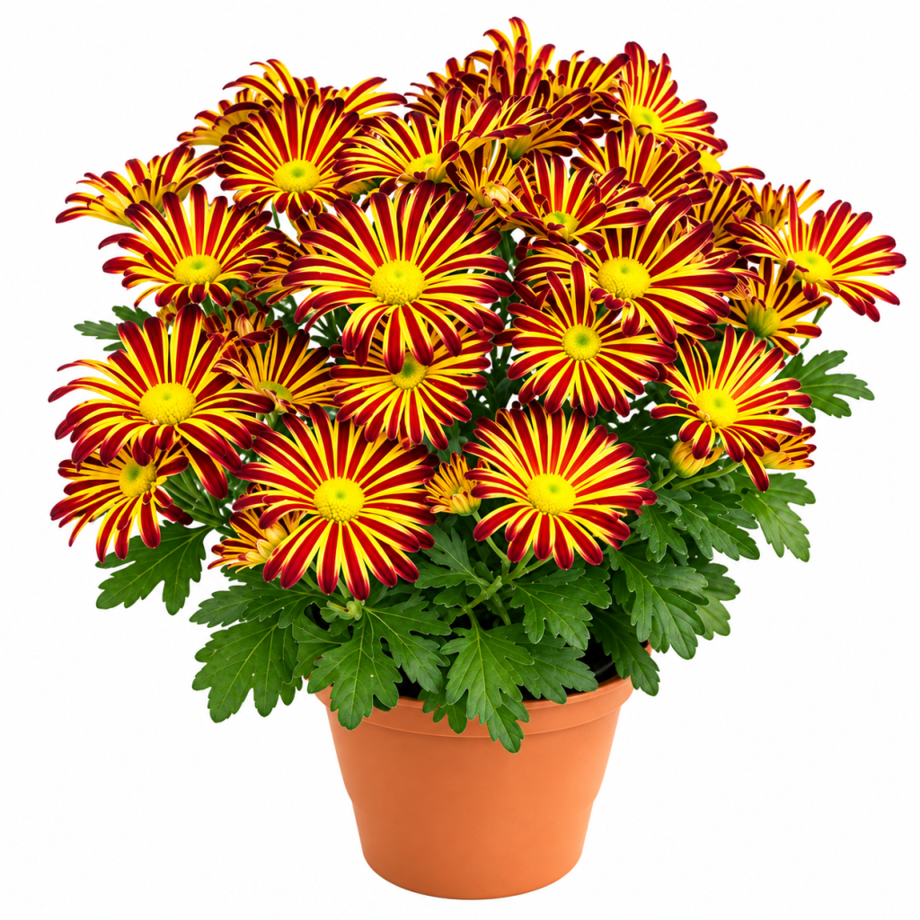 Bicolor Chrysanthemum (Red & Yellow)