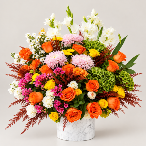 Sunset Bloom Luxury Flower Arrangement