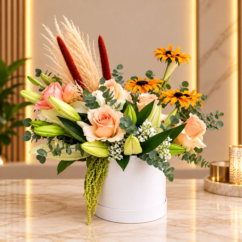 Golden Sunshine Luxury Flower Box