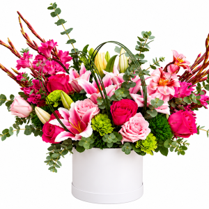 Fuchsia Lily Luxury Flower Box