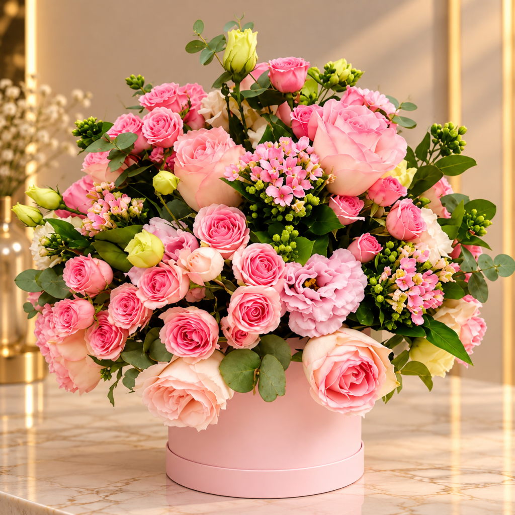 Pink Harmony Luxury Flower Box