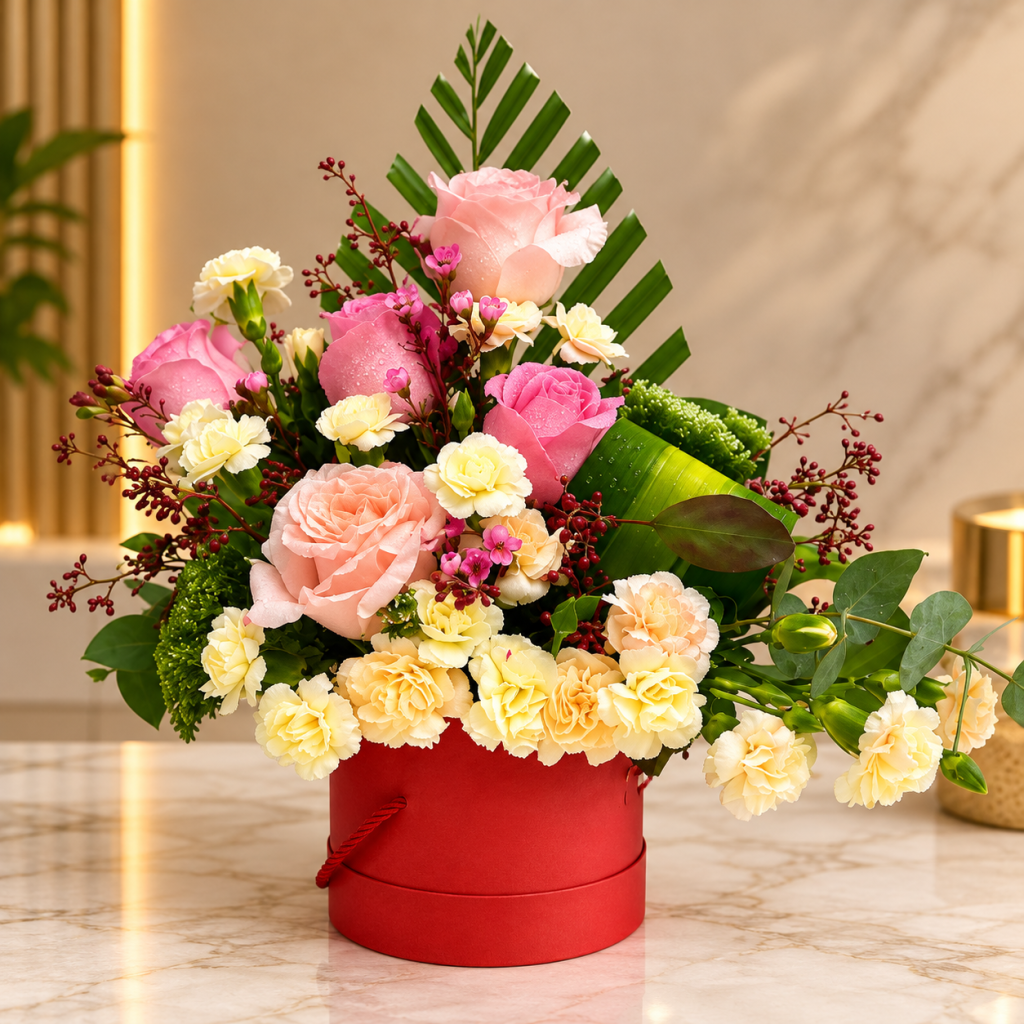 Pink Blossom Luxury Flower Box