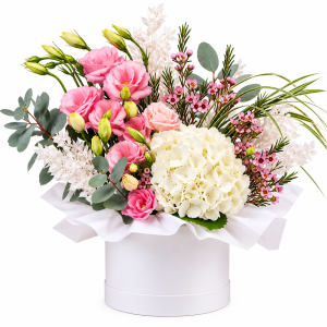 Blushing Harmony Luxury Flower Box