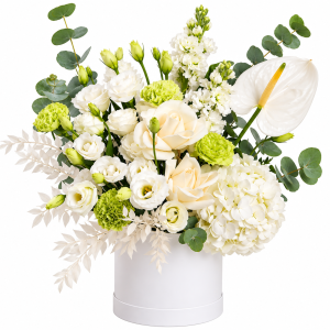 Ivory Elegance Luxury Flower Box