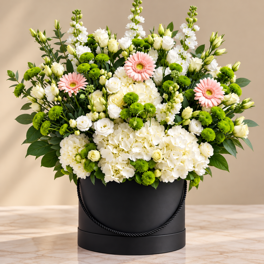 White Harmony Luxury Flower Box