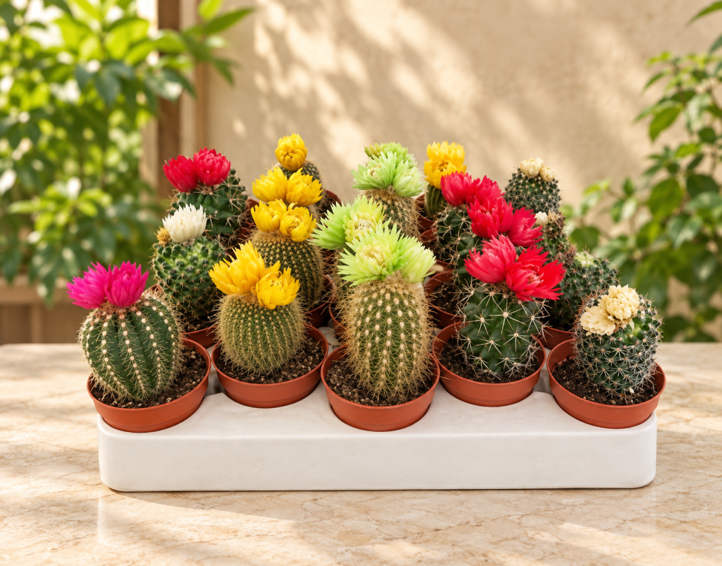 Decorated Cactus Mix color 1 piece
