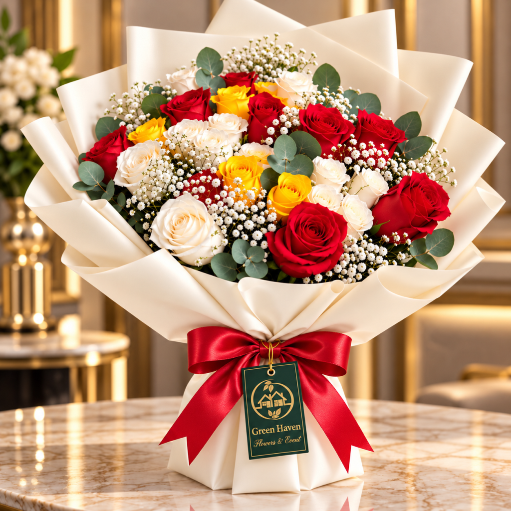 Royal Trio Rose Bouquet