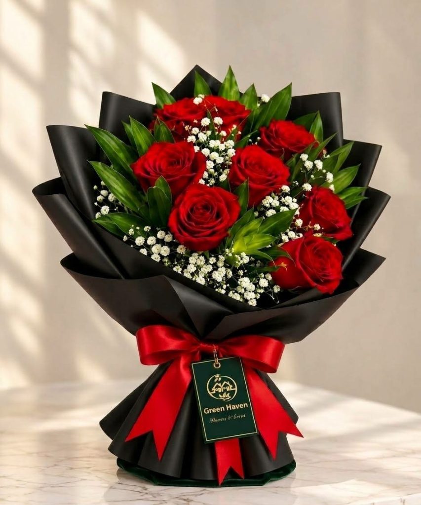 Classic Red Roses Bouquet