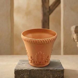 Brown Plastic Pot Bucket 9905