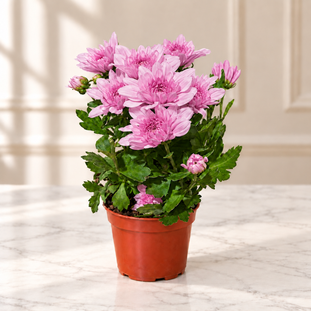 Pink Chrysanthemum Plant