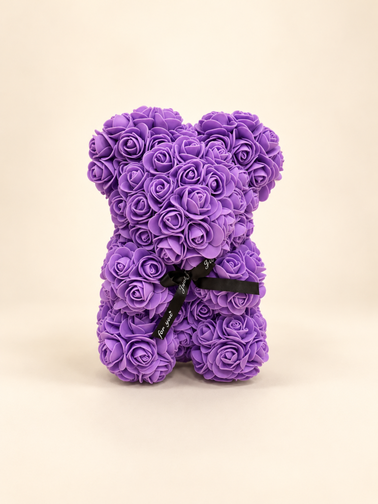 Lavender Rose Teddy Bear